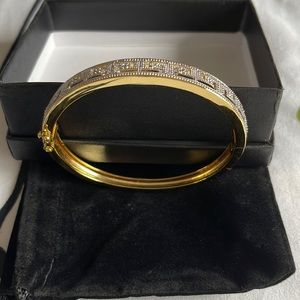 Gold and Diamond Bangle